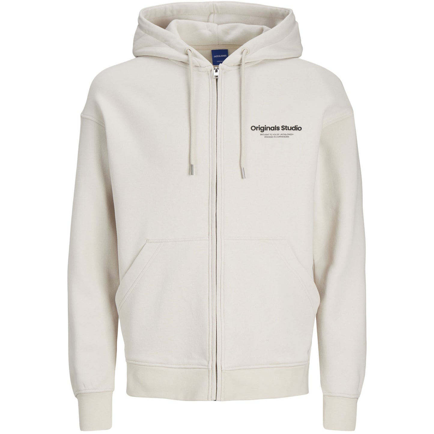 Jack & Jones Plus Size Vesterbro Zip Hoodie Moonbeam