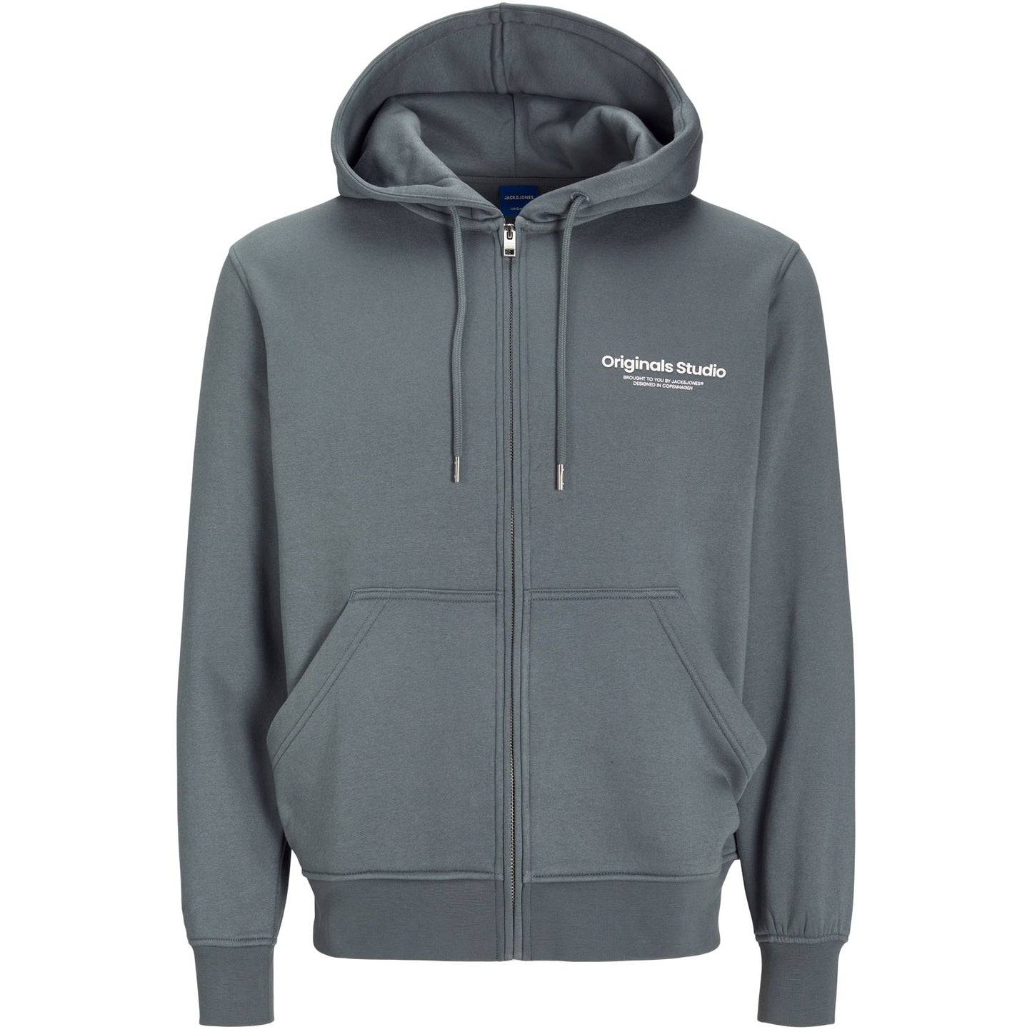 Jack & Jones Plus Size Vesterbro Zip Hoodie Stormy Weather