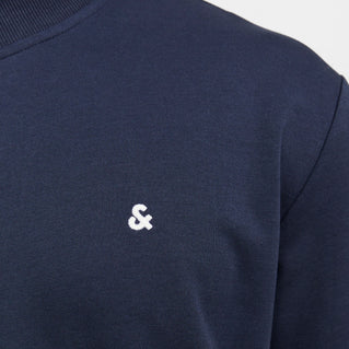 Jack & Jones Plus Size Paulos Zip Sweatshirt Navy Blazer
