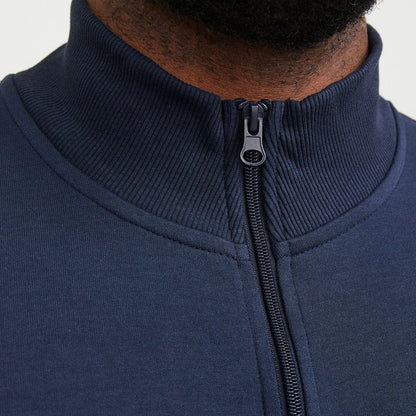 Jack & Jones Plus Size Paulos Zip Sweatshirt Navy Blazer