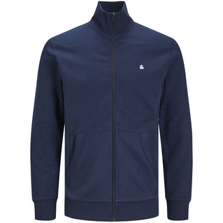 Jack & Jones Plus Size Paulos Zip Sweatshirt Navy Blazer