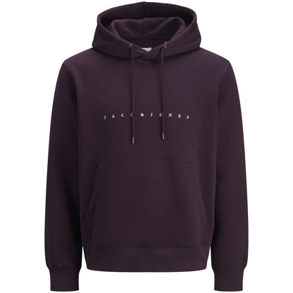 Jack & Jones Plus Size Star Pullover Hoodie Plum Perfect