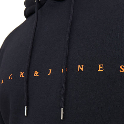 Jack & Jones Plus Size Star Pullover Hoodie Dark Navy