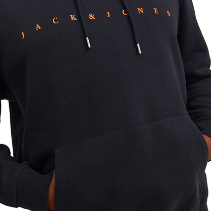 Jack & Jones Plus Size Star Pullover Hoodie Dark Navy