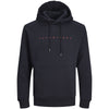 Jack & Jones Plus Size Star Pullover Hoodie Dark Navy