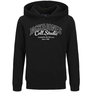 Jack & Jones Plus Size Makoto Big Print Hoodie Black