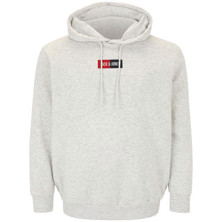 Jack & Jones Plus Size Pan Hoodie White Melange