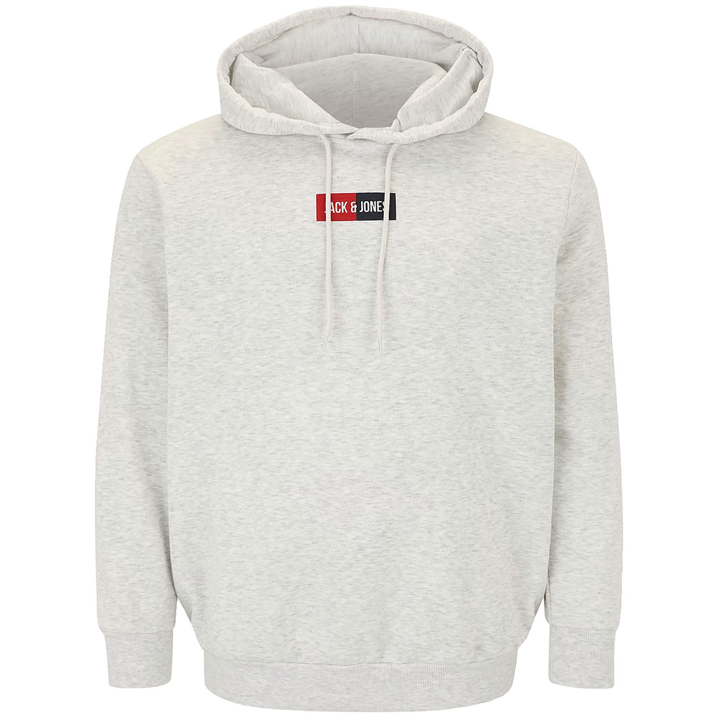 Jack & Jones Plus Size Pan Hoodie White Melange