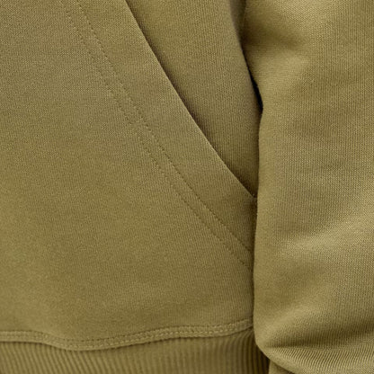 Jack & Jones Plus Size Norrebro Embroidered Zip Hoodie Olive Drab