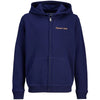 Jack & Jones Plus Size Norrebro Embroidered Zip Hoodie Ocean Cavern