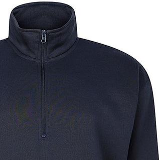 Espionage Plus Size Lw170 Half Zip Sweatshirt Navy
