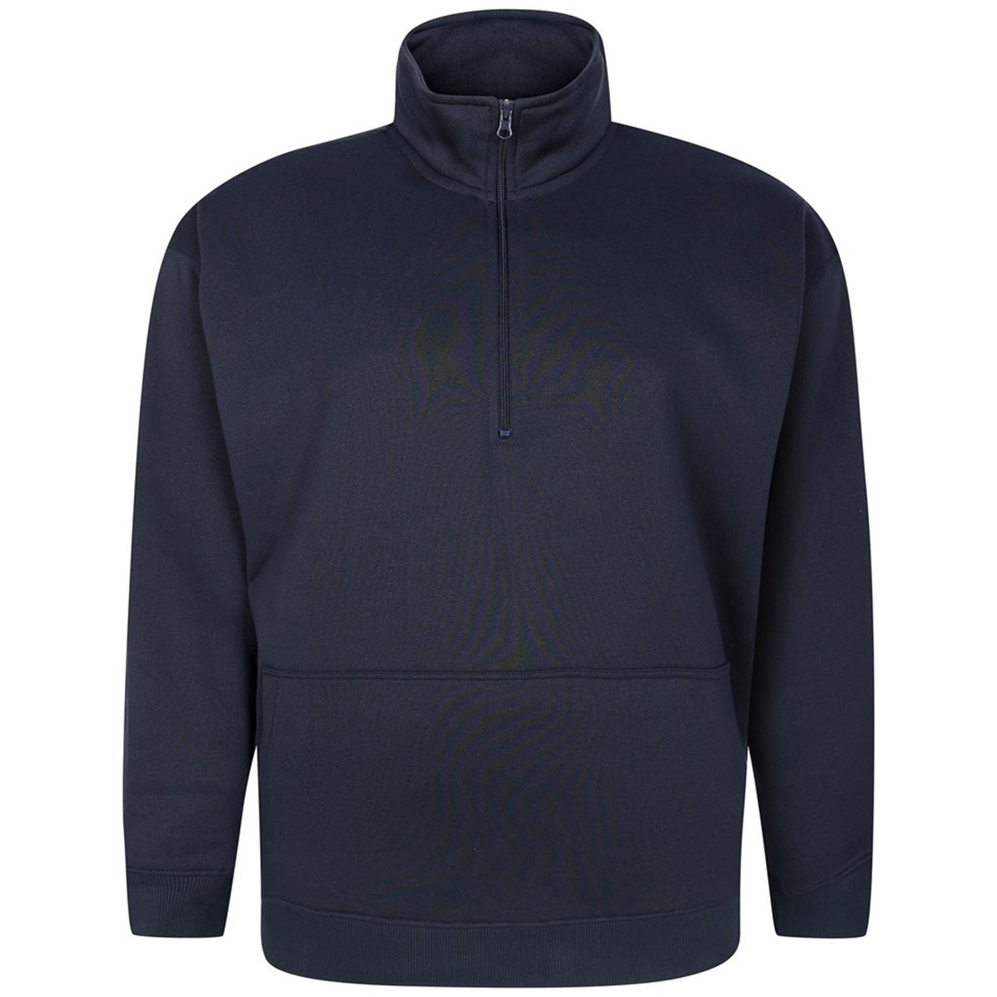 Espionage Plus Size Lw170 Half Zip Sweatshirt Navy