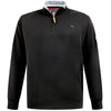 D555 Plus Size Russel 1/4 Zip Sweatshirt Black