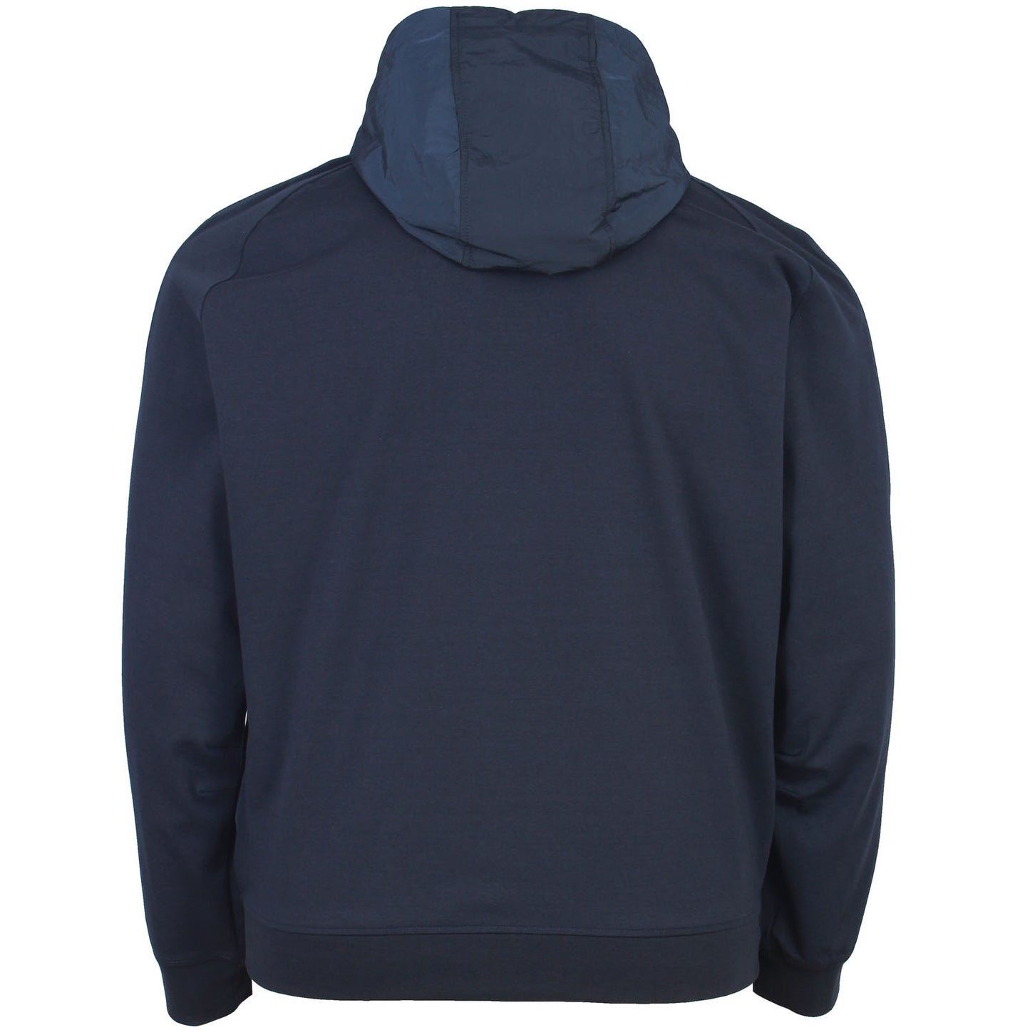 Lyle & Scott Plus Size Half Raglan Hybrid Zip Hoodie Dark Navy