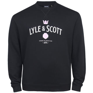 Lyle & Scott Plus Size Cheers To Tradition Sweatshirt Jet Black