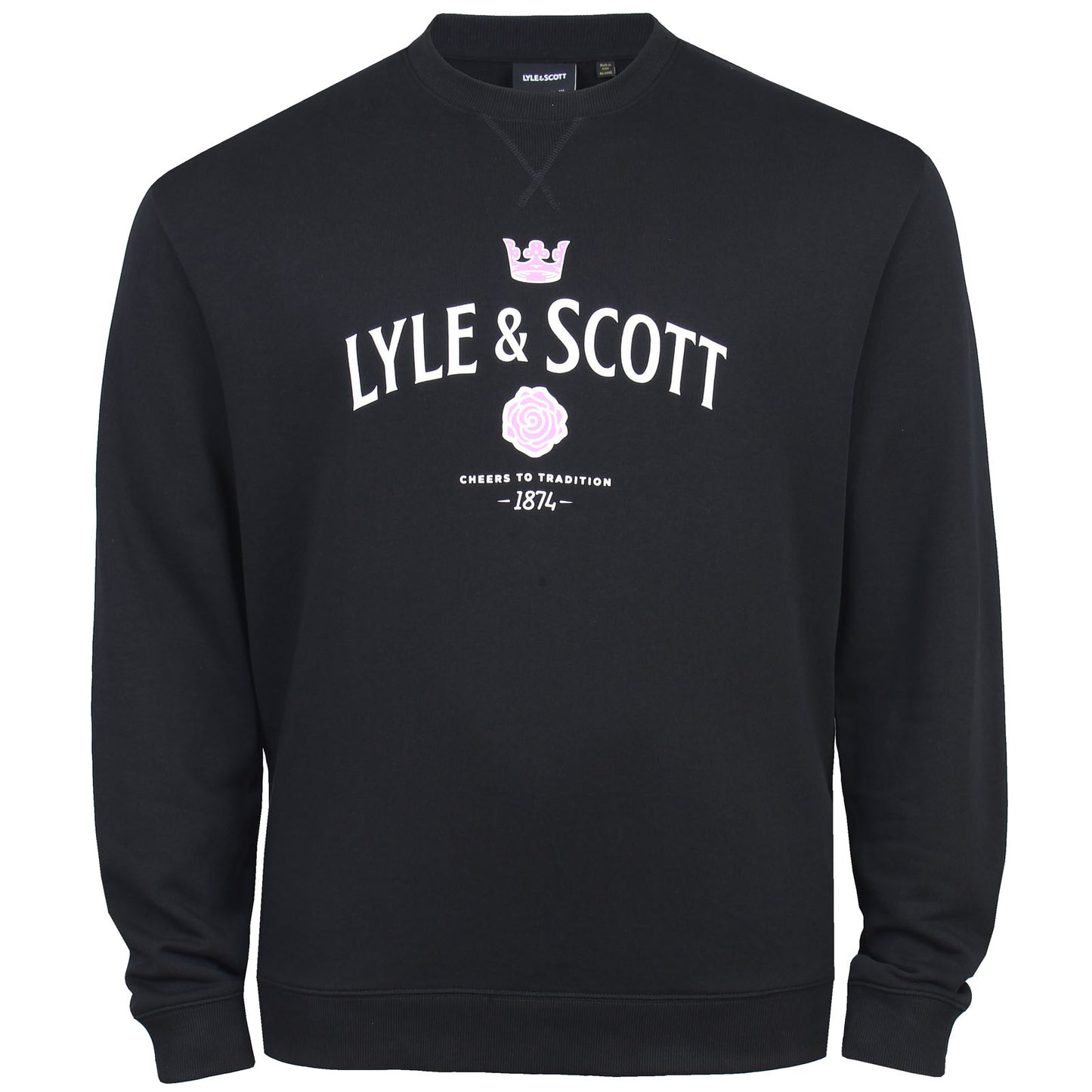 Lyle & Scott Plus Size Cheers To Tradition Sweatshirt Jet Black