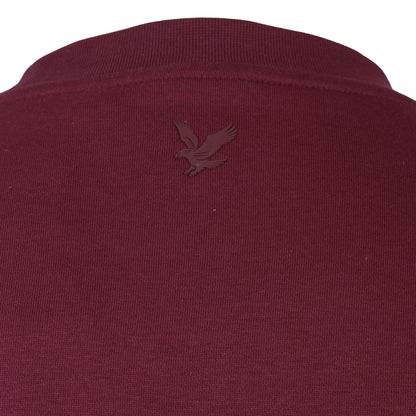 Lyle & Scott Plus Size Logo Brushback Crew Sweatshirt Port