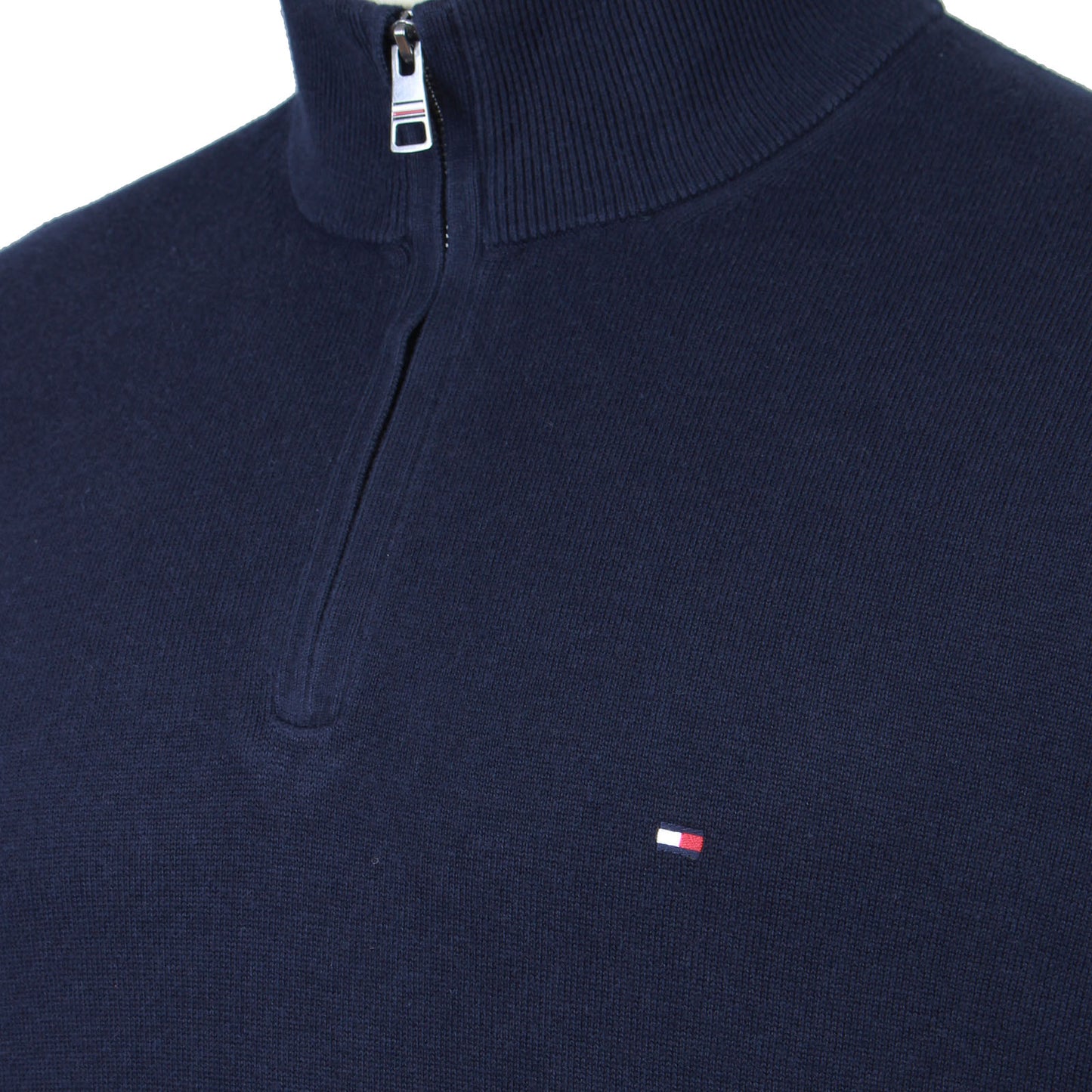 Tommy Hilfiger Plus Size Cotton Cashmere 1/4 Zip Sweater Desert Sky