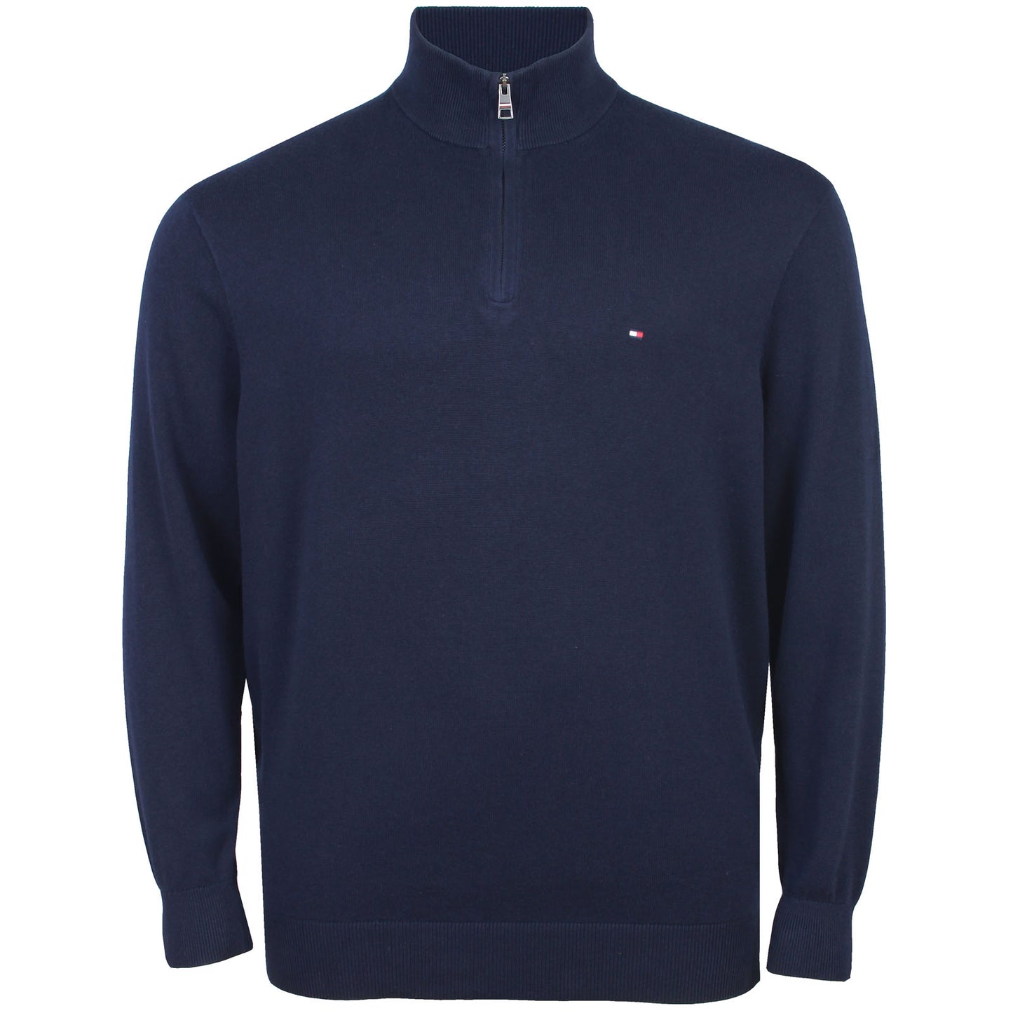 Tommy Hilfiger Plus Size Cotton Cashmere 1/4 Zip Sweater Desert Sky