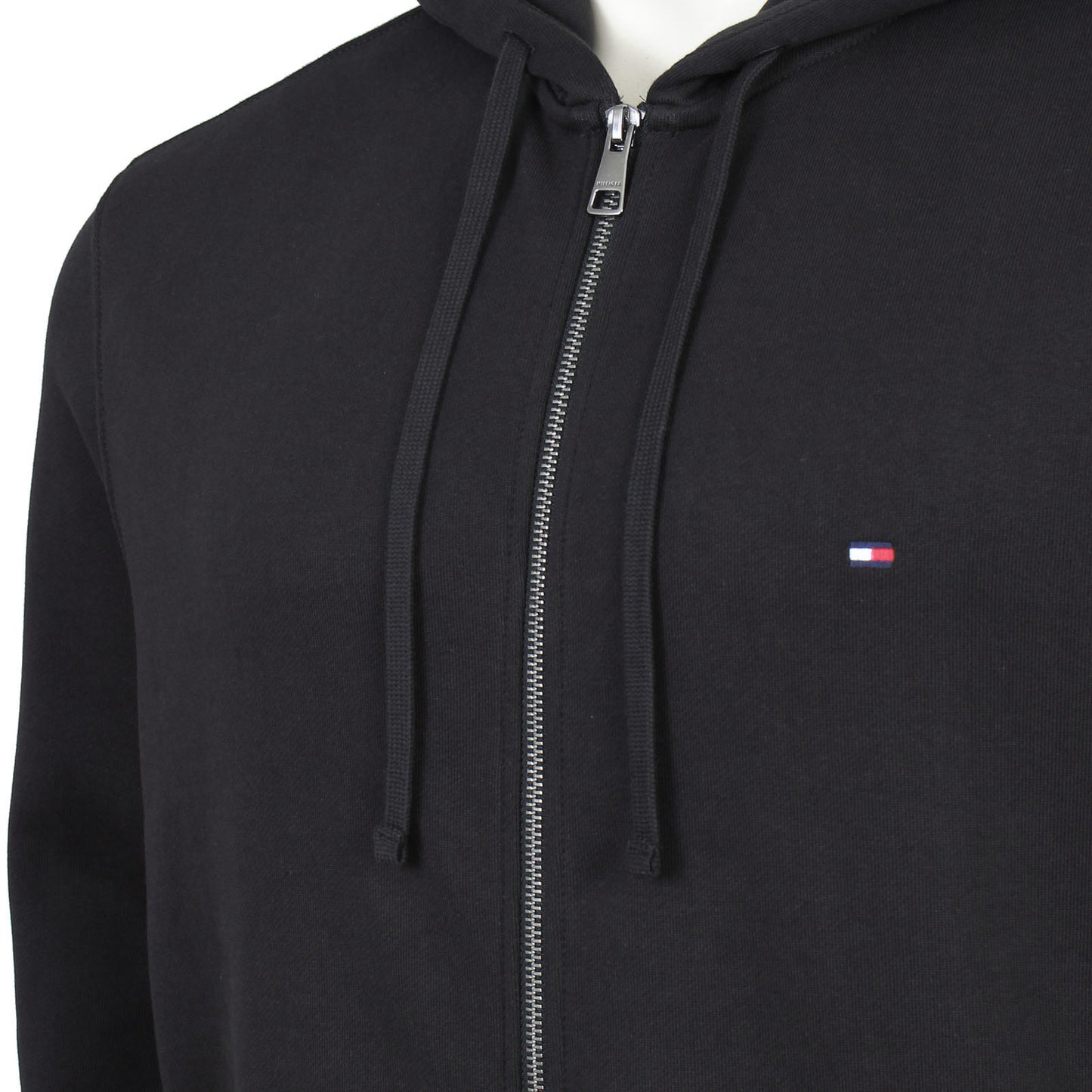 Tommy Hilfiger Plus Size Essential Terry Zip Hoodie Black