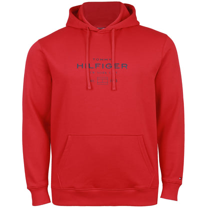 Tommy Hilfiger Plus Size Oval Graphic Hoodie Medium Red