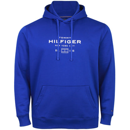 Tommy Hilfiger Plus Size Oval Graphic Hoodie Wedge Blue