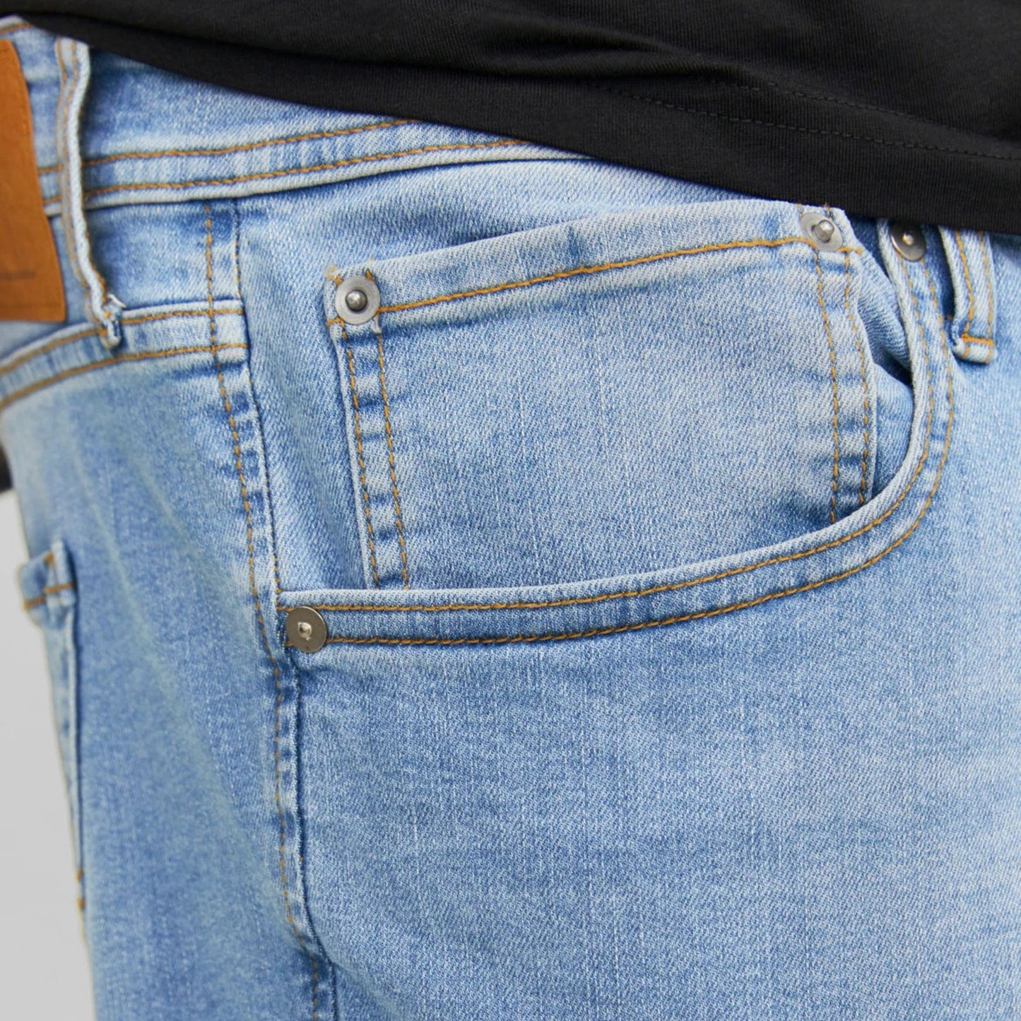 Jack & Jones Plus Size Mike Original Sq330 Comfort Jeans Light Blue