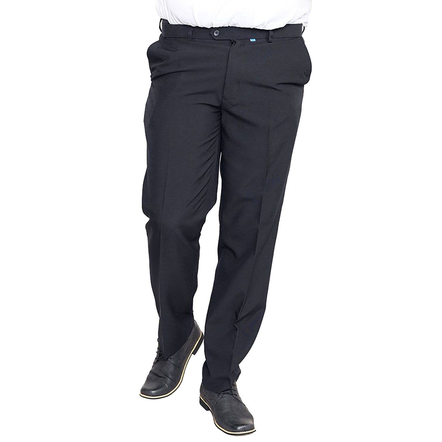 D555 Plus Size Max Xtenda Waist Trousers Navy