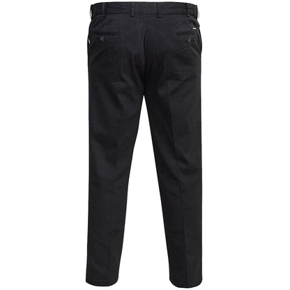 D555 Plus Size Stretch Xtenda Waist Chinos Black