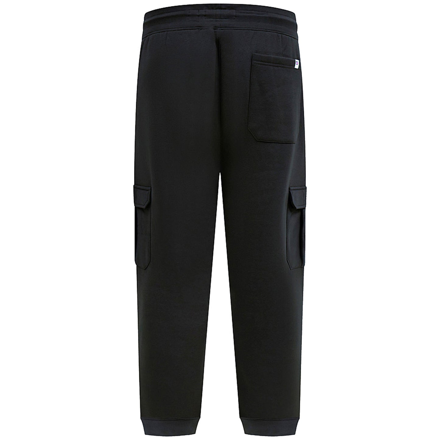 D555 Plus Size Edinburgh Cuffed Cargo Joggers Black