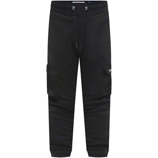 D555 Plus Size Edinburgh Cuffed Cargo Joggers Black
