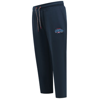 D555 Plus Size Bridgend Apparel Supplies Open Hem Joggers Navy