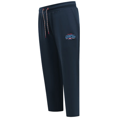 D555 Plus Size Bridgend Apparel Supplies Open Hem Joggers Navy