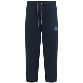 D555 Plus Size Bridgend Apparel Supplies Open Hem Joggers Navy