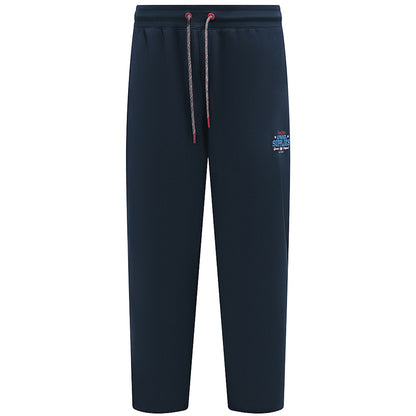 D555 Plus Size Bridgend Apparel Supplies Open Hem Joggers Navy