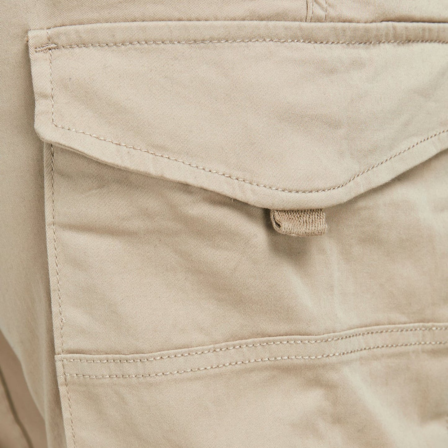 Jack & Jones Plus Size Paul Flake Cargo Trousers Crockery
